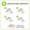 Little Partners Learn 'N Climb Foldable Wooden Climbing Triangle, Wood Climbing Gym for Toddlers, Triangle Climber for Skill-Building and Active Play, White & Natural view 3