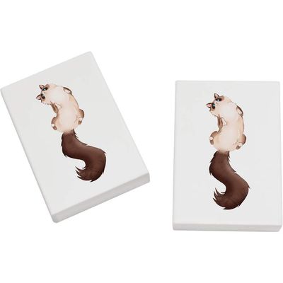 Azeeda 2 x 45mm 'Fluffy Ragdoll Cat' Erasers/Rubbers (ER00026230)