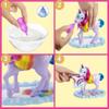 Barbie Dreamtopia Unicorn Pet Playset with Barbie Princess Doll, Unicorn with Color Change Potty Feature & 18 Accessories, Gift for 3 to 7 Year Olds, GTG01 view 3