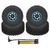 120mm RC Wheels, 4Pcs RC Racing Tires 120mm 1/10 Scale Rubber Inflatable Remote Control Model Climbing Car Tire(Blue) view 1