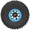 120mm RC Wheels, 4Pcs RC Racing Tires 120mm 1/10 Scale Rubber Inflatable Remote Control Model Climbing Car Tire(Blue) view 2