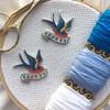 Crafty Sparrow American Traditional Tattoo Inspired Enamel Needle Minder view 2