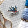 Crafty Sparrow American Traditional Tattoo Inspired Enamel Needle Minder view 3