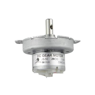 CHANCS JS-50 DC Gear Motor 24V 50RPM Reduced DC Motor POM Plastic Gear Gearbox