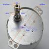 CHANCS Gear Electric Motor 24V 60RPM POM Plastic Gear Gearbox view 3