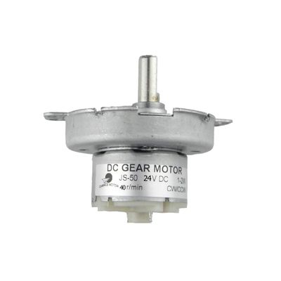 CHANCS JS-50 24V DC 40RPM D-Shaft Motor Mini DC Gear Motor POM Plastic Gear Gearbox