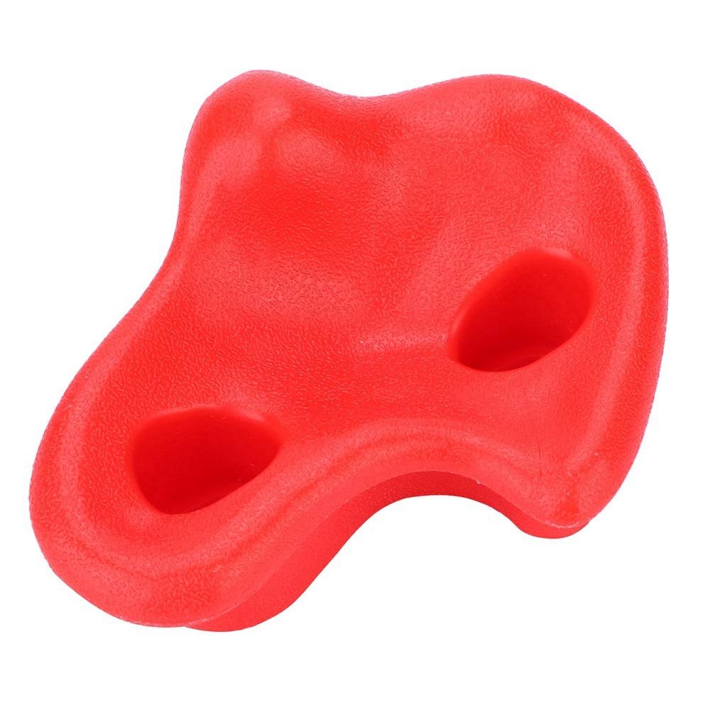 10-Piece Plastic Rock Climbing Holds Set, Red Textured Stones for Outdoor Climbing Frames, Tree Houses, Schools, Parks
