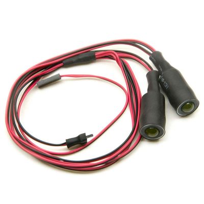 LAEINA RC Car 2 Modes LED Lights Headlight for 1/10 RC Crawler Car Truck (13mm, Red&Yellow)