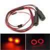 LAEINA RC Car 2 Modes LED Lights Headlight for 1/10 RC Crawler Car Truck (13mm, Red&Yellow) view 2