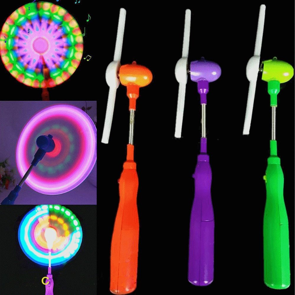 BARMI Flashing Light Up LED Spinning Music Windmill Strip Shape Child Toy Gift,Perfect Child Intellectual Toy Gift Set