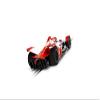 Scalextric Fomula E Spark SRT05e Mahindra Racing 1:32 Slot Race Car C4285, Red & Gray view 4
