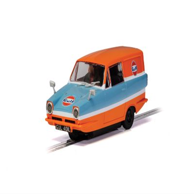 Scalextric C4193 Reliant Regal Van - Gulf Edition, Orange/Blue