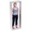 Collecting Warehouse Redoll Clear Folding Display Box with White Liners and White Elastic for 12-13 inch Dolls or Action Figures, 5" W x 2.5" D x 14" H, Pack of 2 view 3