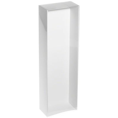 Collecting Warehouse Redoll Clear Folding Display Box with White Liners and White Elastic for 11-12 inch Dolls or Action Figures, 4" W x 2.25" D x 13" H, Pack of 2