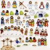 Easter Deluxe Felt Set for Bible Flannel Board Stories 42 Pieces Activity Pages Story He Has Risen Precut Figures Last Supper Crucifixion Resurrection Triumphant Entry Trial Gethsemane view 3
