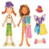 TS Shure by Bendon Daisy Girls 40-Piece Wooden Magnetic Dress Up Doll 50463 view 3