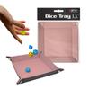 BCW Square Dice Tray - Pink | 7x7 Inches | Ideal for Dungeons and Dragons, Pathfinder, etc | Dice Rolling Tray Gaming Accessory for Tabletop RPGs and Board Games view 1