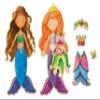 TS Shure by Bendon Mermaids Sea Life 40-Piece Wooden Magnetic Dress Up Doll 50460 view 3