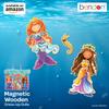 TS Shure by Bendon Mermaids Sea Life 40-Piece Wooden Magnetic Dress Up Doll 50460 view 4