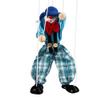 Pull String Doll Funny Colourful Pull String Marionette Vintage Clown Wooden Puppet Craft Toy Joint Activity Doll Gifts for Children view 3