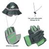 JOYIN 6 PC Kids Gardening Tools, Including Garden Tools Like Gardening Gloves, UV Protection Sun Hat, Shovel, Rake, and Trowel, Kids Backyard Outdoor Toy Play and STEM Learning (Green) view 2