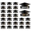 Tenare 36 Pieces Paper Graduation Crown for Kids Adjustable Paper Graduation Cap (Black) view 1