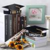 Tenare 36 Pieces Paper Graduation Crown for Kids Adjustable Paper Graduation Cap (Black) view 2