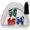 Authentic Las Vegas Station Casinos Table-Played 19mm Craps Dice - 3 Pairs (6 Dice) (3 Dice Pairs + Pouch + Acrylic Boat) view 1