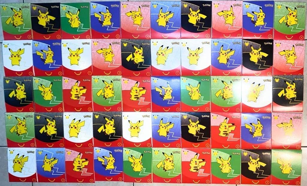 25th Anniversary Pokemon - McDonald's Happy Meal Assorted 10 Pack Lot (2021)