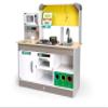 Hape E3177 Deluxe Game Kitchen with Microwave, Coffee Maker, Refrigerator, Oven, Hob with Frying Pan Fun with Many Accessories, from 3 Years, L: 34.9, W: 11.7, H: 35.4 Inch view 1