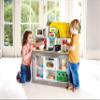 Hape E3177 Deluxe Game Kitchen with Microwave, Coffee Maker, Refrigerator, Oven, Hob with Frying Pan Fun with Many Accessories, from 3 Years, L: 34.9, W: 11.7, H: 35.4 Inch view 2