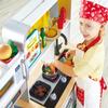 Hape E3177 Deluxe Game Kitchen with Microwave, Coffee Maker, Refrigerator, Oven, Hob with Frying Pan Fun with Many Accessories, from 3 Years, L: 34.9, W: 11.7, H: 35.4 Inch view 4