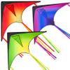JOYIN Large Delta Kite Red, Green and Purple, Easy to Fly Huge for Kids and Adults with 262.5ft String, Large Delta Beach Kite for Outdoor Games and Activities view 1