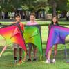 JOYIN Large Delta Kite Red, Green and Purple, Easy to Fly Huge for Kids and Adults with 262.5ft String, Large Delta Beach Kite for Outdoor Games and Activities view 2