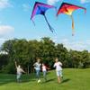 JOYIN Large Delta Kite Red, Green and Purple, Easy to Fly Huge for Kids and Adults with 262.5ft String, Large Delta Beach Kite for Outdoor Games and Activities view 4