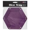 BCW Hexagon Dice Tray - Purple | Premium Quality, 12" Diameter (Flat), 8" Diameter (Folded) | Black Leatherette Back, Suede Liner | Ideal for RPGs, Warhammer, Dice Masters, DND | Gaming Dice Tray view 2
