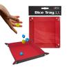 BCW Square Dice Tray - Red | 7x7 Inches | Ideal for Dungeons and Dragons, Pathfinder, etc | Dice Rolling Tray Gaming Accessory for Tabletop RPGs and Board Games view 1