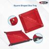 BCW Square Dice Tray - Red | 7x7 Inches | Ideal for Dungeons and Dragons, Pathfinder, etc | Dice Rolling Tray Gaming Accessory for Tabletop RPGs and Board Games view 2