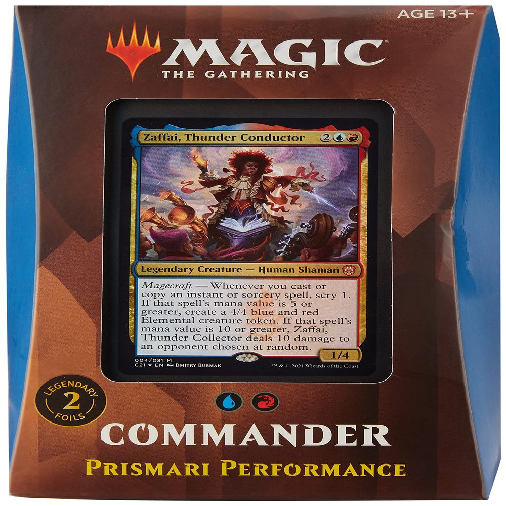 Magic: The Gathering Strixhaven Commander Deck  Prismari Performance (Blue-Red)