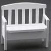 Dollhouse Miniature Garden Bench (White) view 1