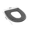 1Pc Winter Soft Toilet Seat Cover Elastic Bathroom Closestool Mat Warm Cushion Home Supplies (Color : Purple) view 4