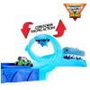 Monster Jam, Mini Megalodon Race and Chomp Playset with 2 Mini Trucks, 1:87 Scale, Kids Toys for Boys and Girls Ages 4-6+ view 3