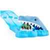 Monster Jam, Mini Megalodon Race and Chomp Playset with 2 Mini Trucks, 1:87 Scale, Kids Toys for Boys and Girls Ages 4-6+ view 4