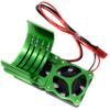 NHX 540/550 Motor Aluminum Heat Sink w/Twin Cooling Fan Green view 3