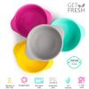 GET FRESH Plant-Based PLA Kids Bowls Set  4-Pack Melamine Free Plant Based Snack Bowls for Kids and Toddlers  Small Biodegradable Plant-Based Childrens Dinnerware Bowls  Reusable PLA Kids Dishes view 3