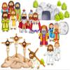 Easter Crucifixion Resurrection 19 pc Felt Figures Bible Felt/Flannel Board Story Set Plus Lesson Guide Coloring & Activity Pages Jesus Christ view 1