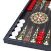 19'' Turkish Backgammon Set, Wooden, Board Game for Family Game Nights, Modern Elite Vinyl Unscratchable Tavla for Adults and Couples, Magnetic Closing Meachanism by LaModaHome view 2