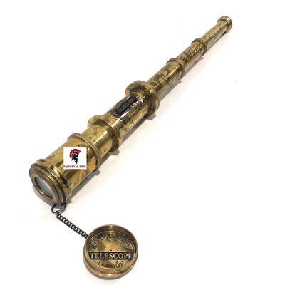 Medieval Epic 18 inches Antique Telescope/Spyglass Replica in Leather Box (Dollond London's)
