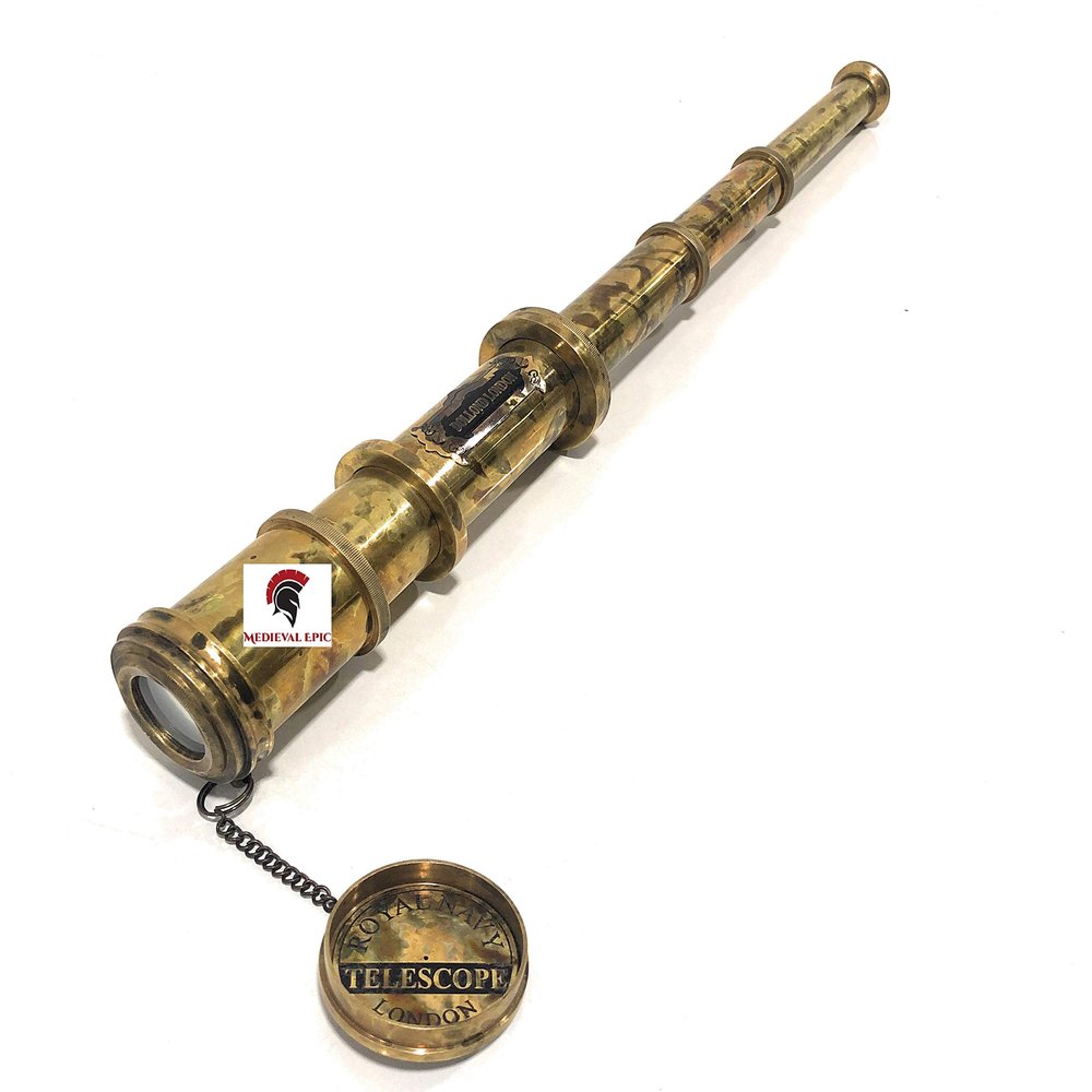 Medieval Epic 18 inches Antique Telescope/Spyglass Replica in Leather Box (Dollond London's)
