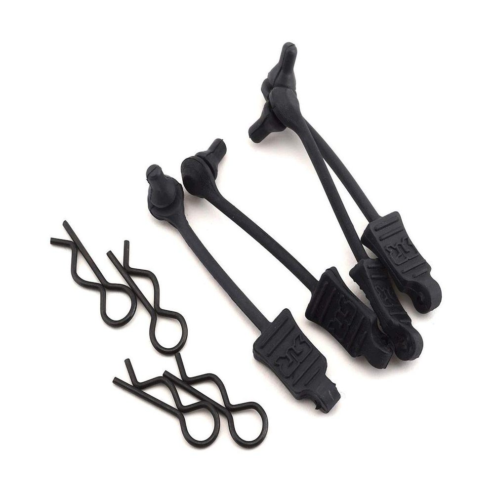 ARR390165 AR390165 AARRMA 1/10 Body Clip Retainer (Black) (4) ARA390165